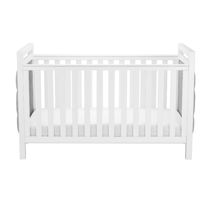 Babymore Velvet Deluxe Cot Bed – White