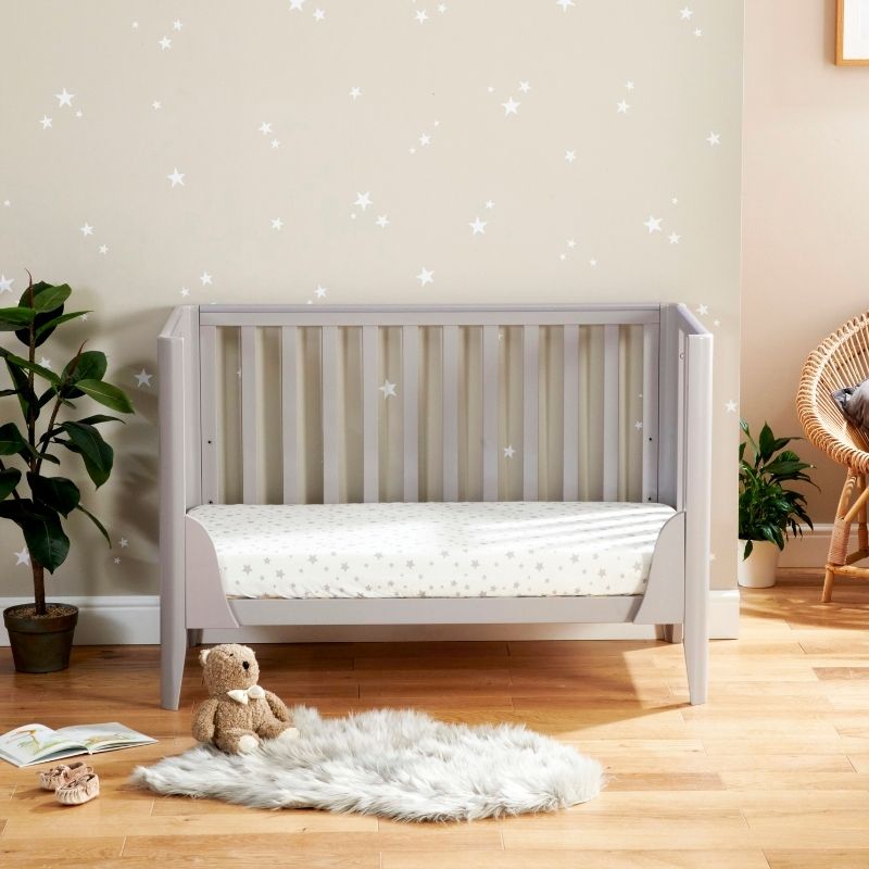 Babymore Iris Cot Bed Grey