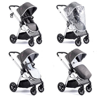 Thumbnail for Babymore Memore V2 Travel System Coco Car Seat Chrome