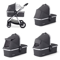 Thumbnail for Babymore Memore V2 Travel System Coco Car Seat Chrome