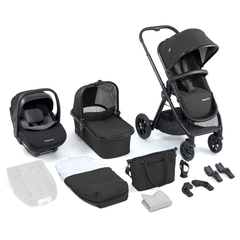 Babymore Memore V2 Travel System Pecan Car Seat Black