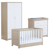 Thumbnail for Babymore Luno 3 Piece Oak White + Drawer