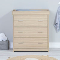 Thumbnail for Babymore Luno Drawers Oak + Drawer