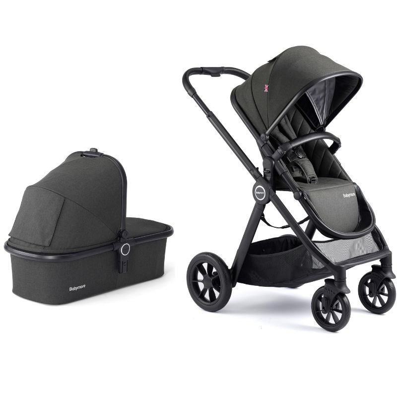 Babymore Memore V2 Travel System 13 Piece Pecan i-Size - Black