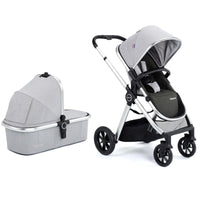 Thumbnail for Babymore Memore V2 Travel System 13 Piece Pecan i-Size - Silver