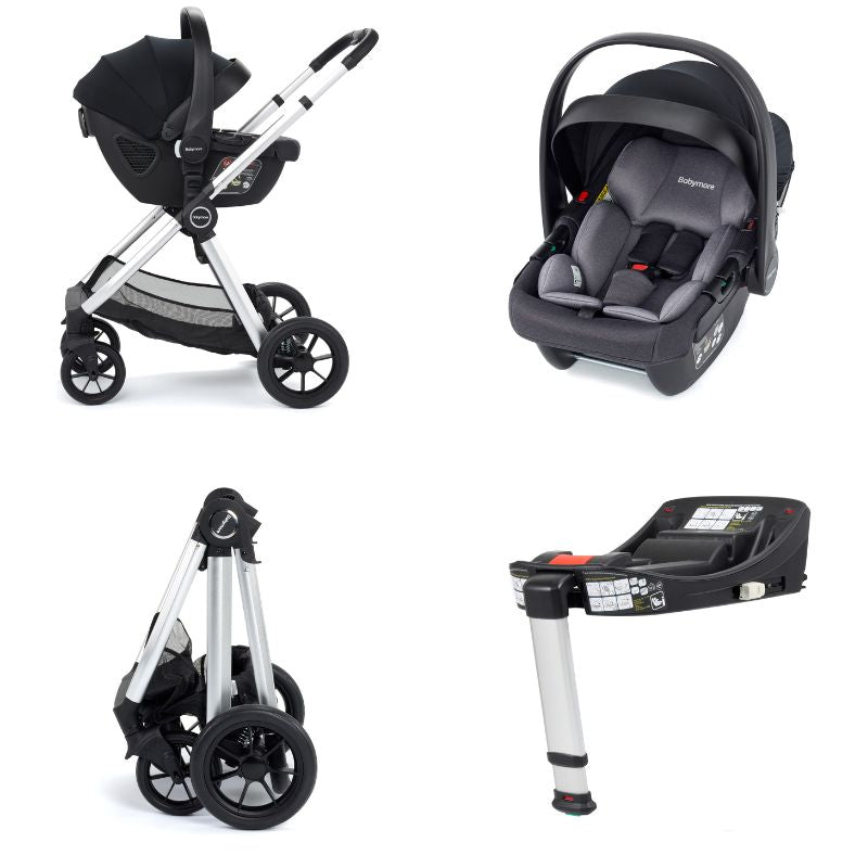 Babymore Memore V2 Travel System 13 Piece Silver