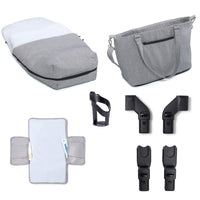 Thumbnail for Babymore Memore V2 Travel System 13 Piece Silver