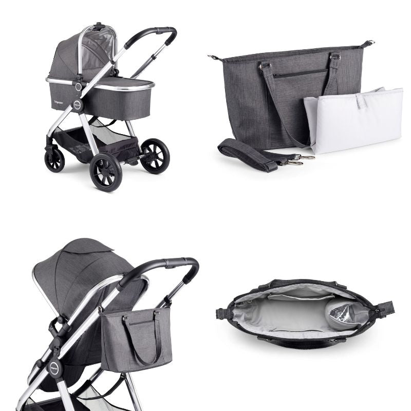 Babymore Memore V2 Travel System 13 Piece Chrome