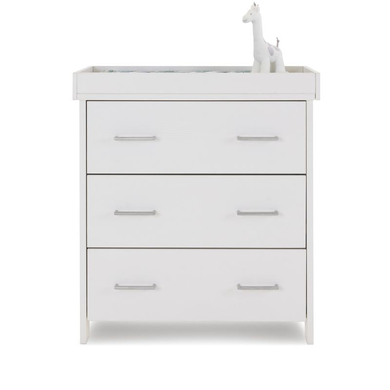 Obaby Nika Drawers White Wash + Under Drawer