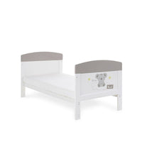 Thumbnail for OBaby Grace Inspire Cot Bed - Hello World Koala Grey