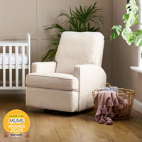 Thumbnail for Obaby Madison Swivel Glider Recliner Chair - Oatmeal