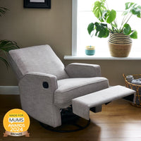 Thumbnail for Obaby Madison Swivel Glider Recliner Chair - Pebble