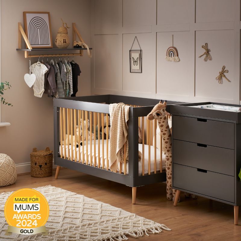 Obaby Maya 2 Piece Room Set Slate with Natural