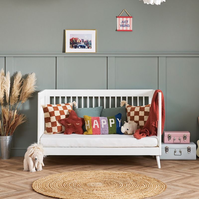 Obaby Maya Cot Bed Nordic White