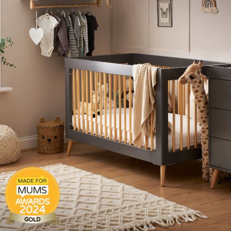 Obaby Maya Cot Bed Slate & Natural