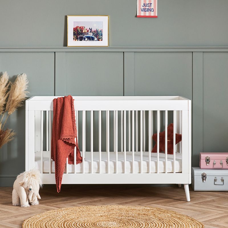 Obaby Maya Cot Bed Nordic White