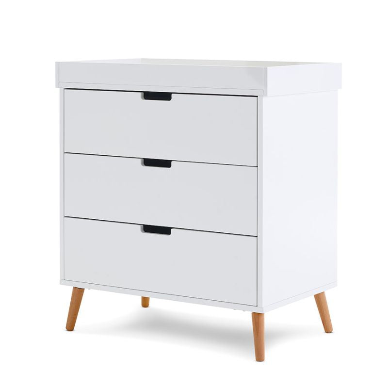 Obaby Maya Drawers White with Natural