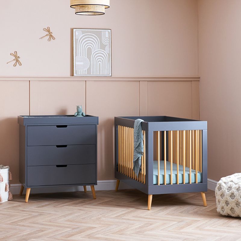 Obaby Maya Mini 2 Piece Room Set Slate with Natural