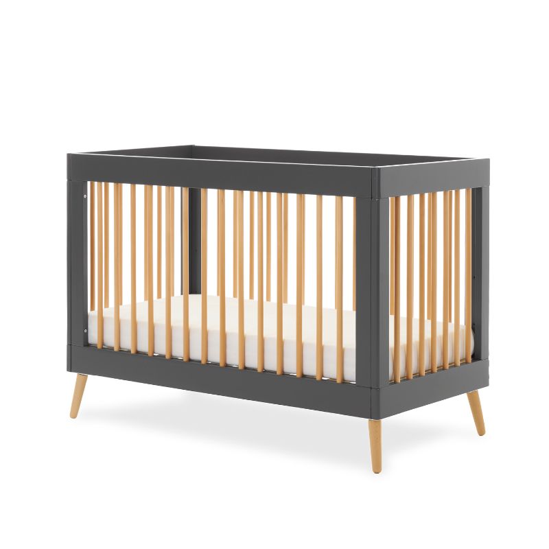 Obaby Maya Mini Cot Slate with Natural