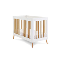 Thumbnail for Obaby Maya Mini Cot White With Natural