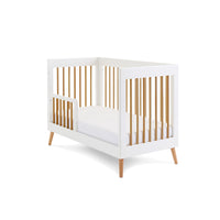 Thumbnail for Obaby Maya Mini Cot White With Natural