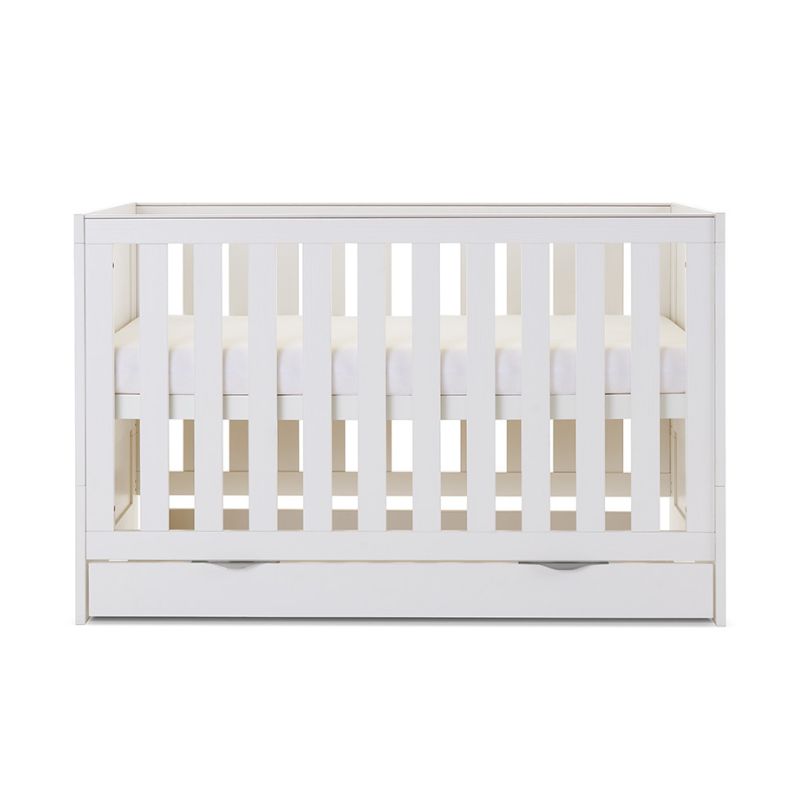 Obaby Nika Cot White Wash + Under Drawer