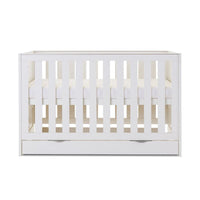 Thumbnail for Obaby Nika Cot White Wash + Under Drawer