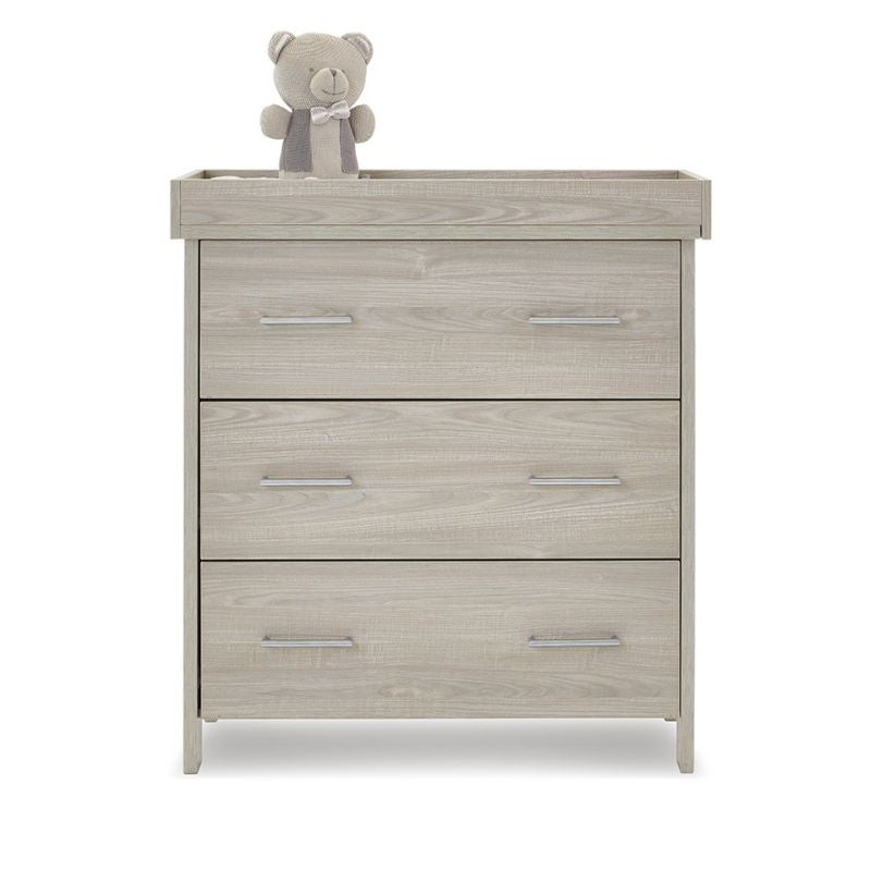 Obaby Nika Drawers Grey Wash + Under Drawer