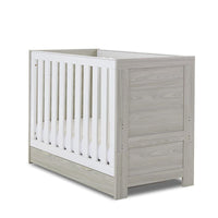 Thumbnail for Obaby Nika Cot Grey Wash & White + Under Drawer