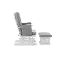 Thumbnail for Obaby Reclining Glider Chair and Stool Grey