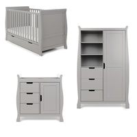 Thumbnail for Obaby Stamford Classic 3 Piece Room Set Warm Grey