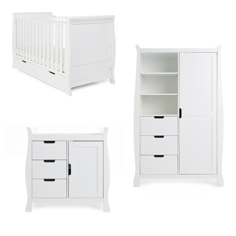 Obaby Stamford Classic 3 Piece Room Set White