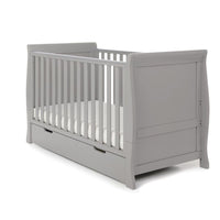 Thumbnail for Obaby Stamford Classic Sleigh Cot Bed Warm Grey