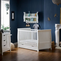 Thumbnail for Obaby Stamford Classic Sleigh Cot Bed White