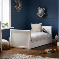 Thumbnail for Obaby Stamford Classic Sleigh Cot Bed White