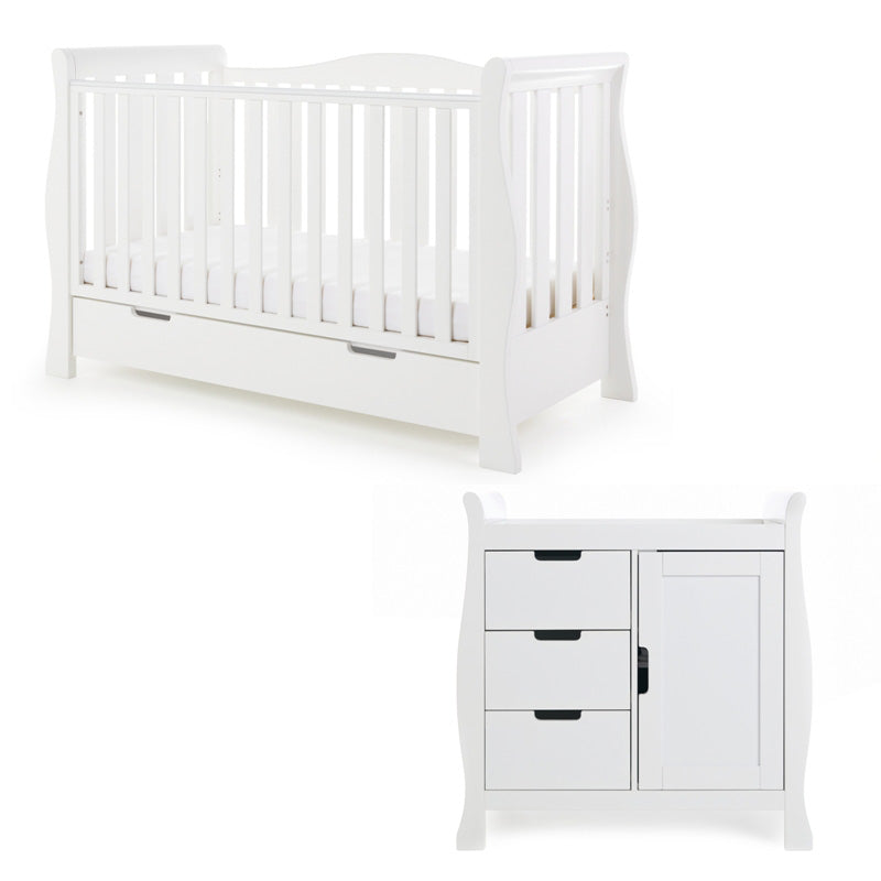 Obaby Stamford Luxe 2 Piece Set White