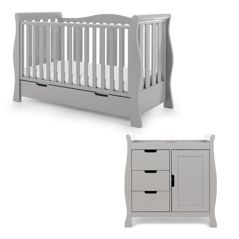 Obaby Stamford Luxe 2 Piece Set Warm Grey