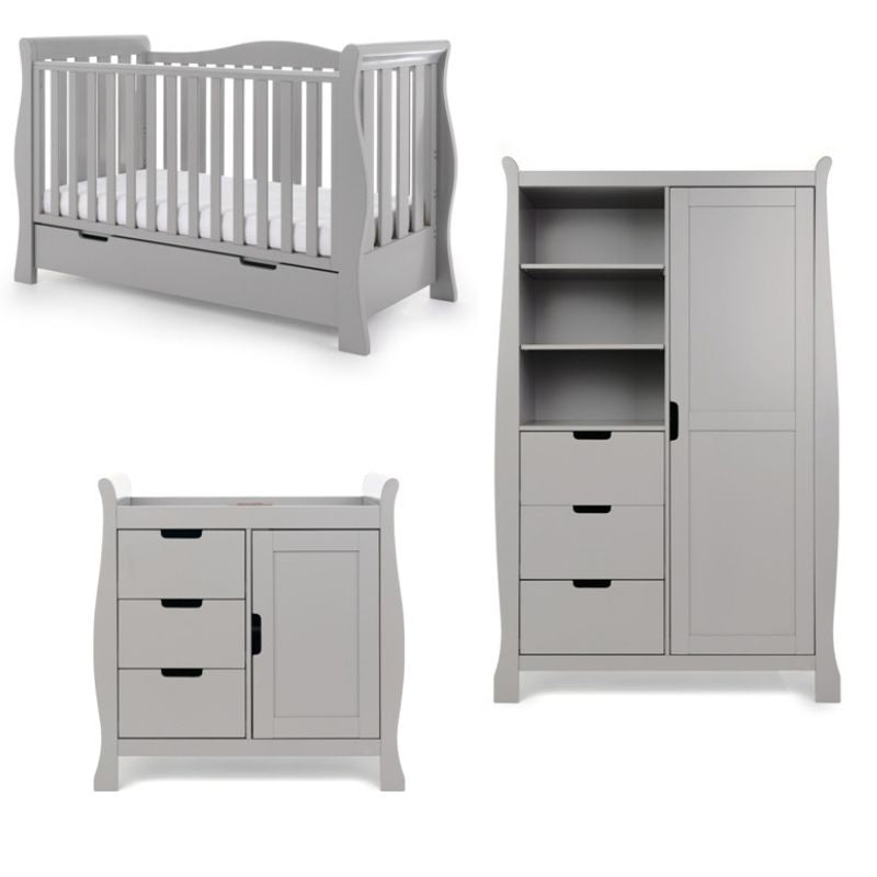 Obaby Stamford Luxe 3 Piece Set Warm Grey