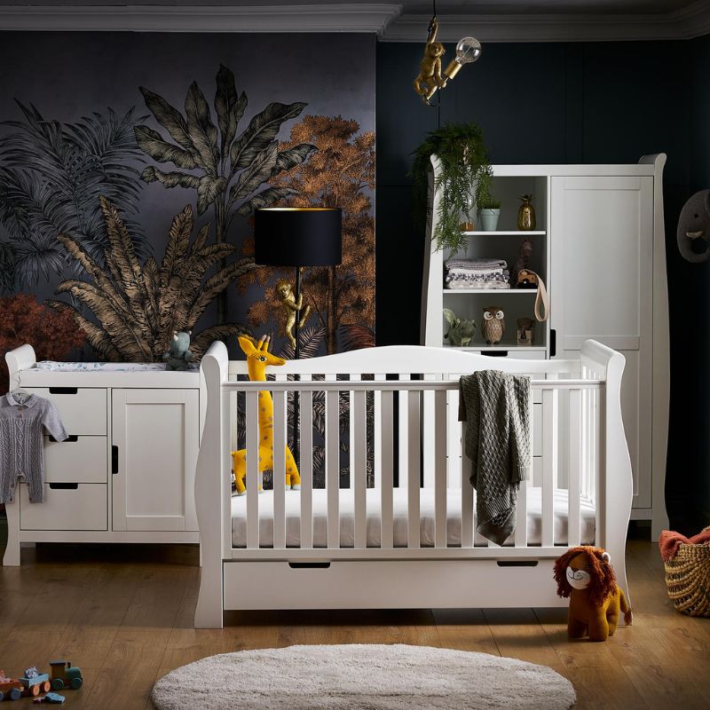 Obaby Stamford Luxe 3 Piece Room Set White