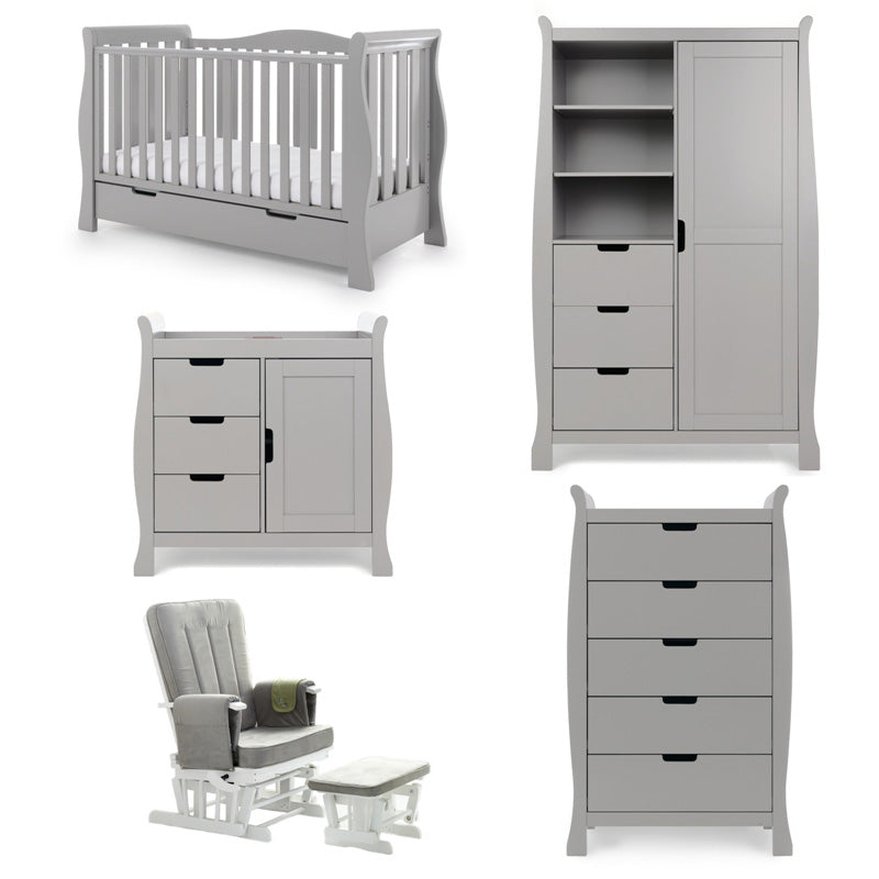 Obaby Stamford Luxe 5 Piece Set Warm Grey