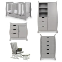 Thumbnail for Obaby Stamford Luxe 5 Piece Set Warm Grey