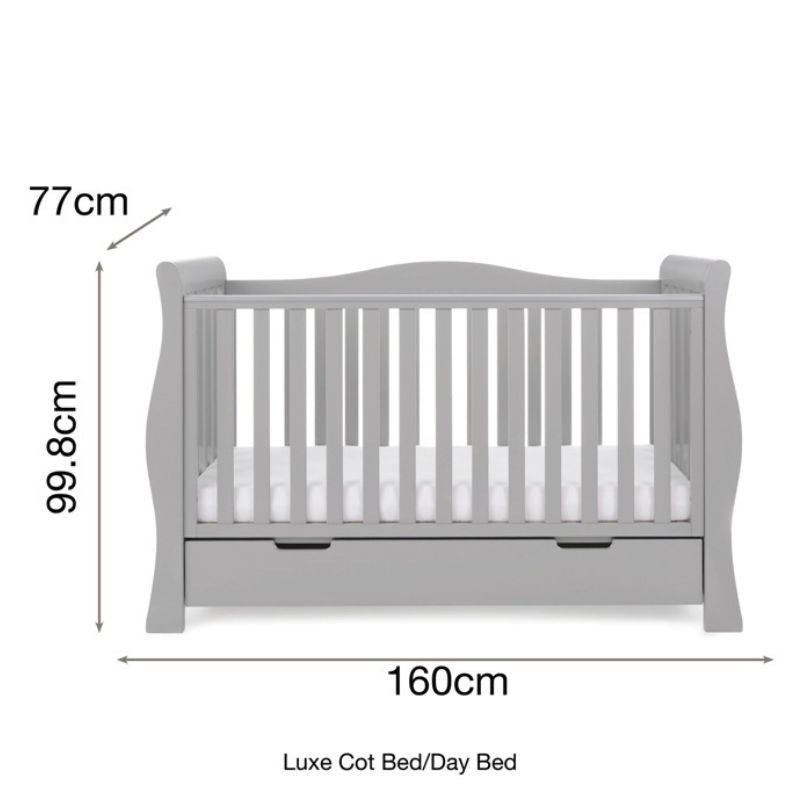 Obaby Stamford Cot Warm Grey