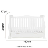 Thumbnail for Obaby Stamford Luxe Cot White