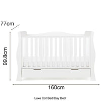 Thumbnail for Obaby Stamford Luxe Cot White