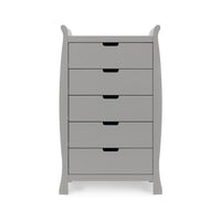 Thumbnail for Obaby Stamford Luxe Tall Drawers Warm Grey