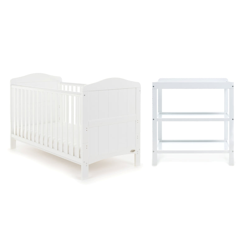 Obaby Whitby 2 Piece Room Set White - BABY STORE UK