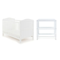 Thumbnail for Obaby Whitby 2 Piece Room Set White - BABY STORE UK