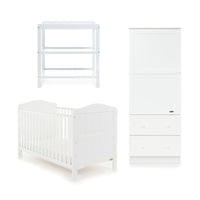 Thumbnail for Obaby Whitby 3 Piece Room Set White - BABY STORE UK