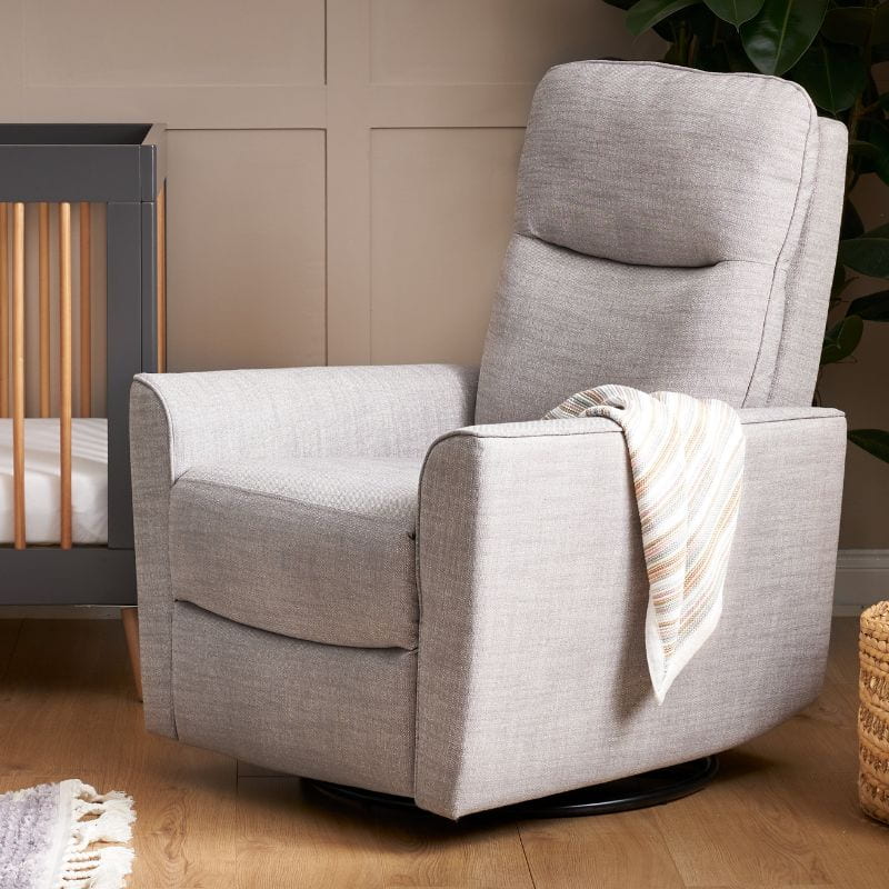 Obaby Savannah Swivel Glider Recliner Chair Pebble