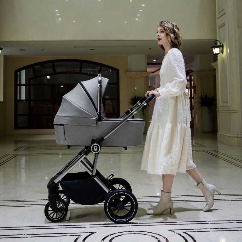 Babymore Chia Pram Pushchair Pearl Grey